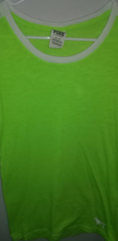 PINK neon green t-shirt